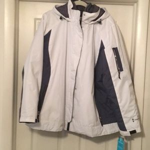 🌟Free Country Women’s Winter Coat White/Gray S:2X